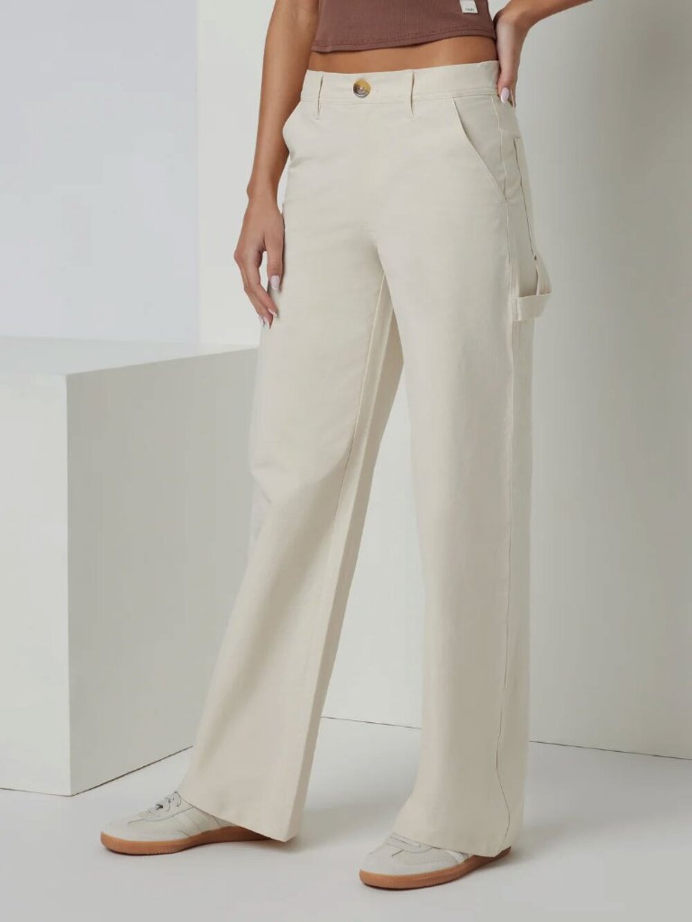 Vuori Getaway Carpenter Pants in Milkweed Medium